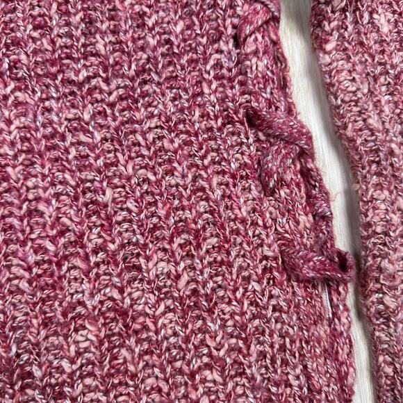 Lucky Brand Marled Rib Knit Cozy Classic Warm Everyday Pullover Sweater Large - Picture 4 of 15